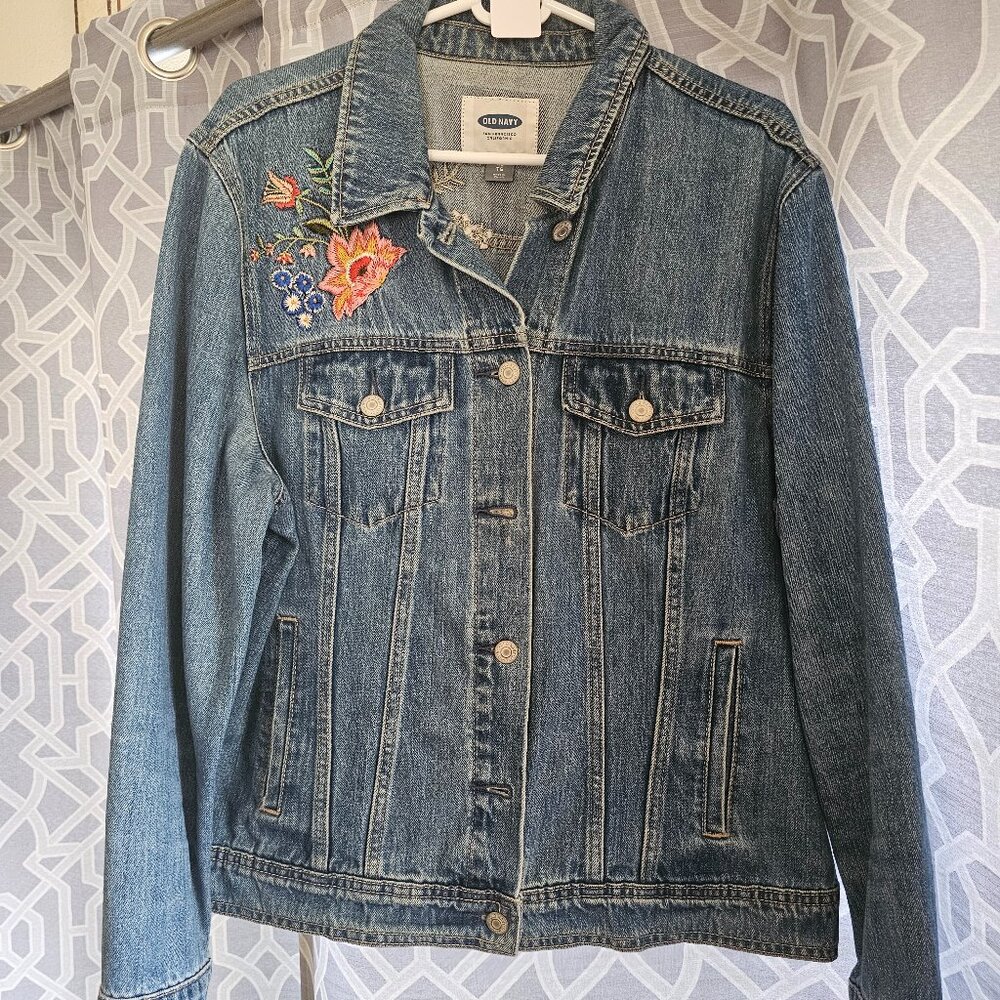 Embroidered Denim jacket